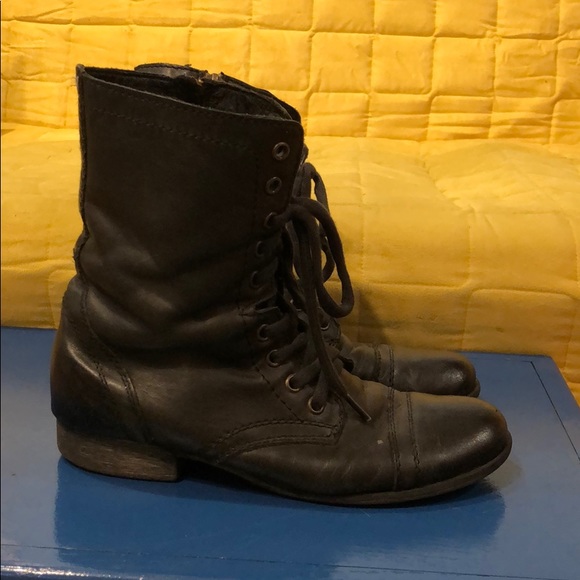 Black leather Steve Madden boots size 7 womens - Picture 5 of 7